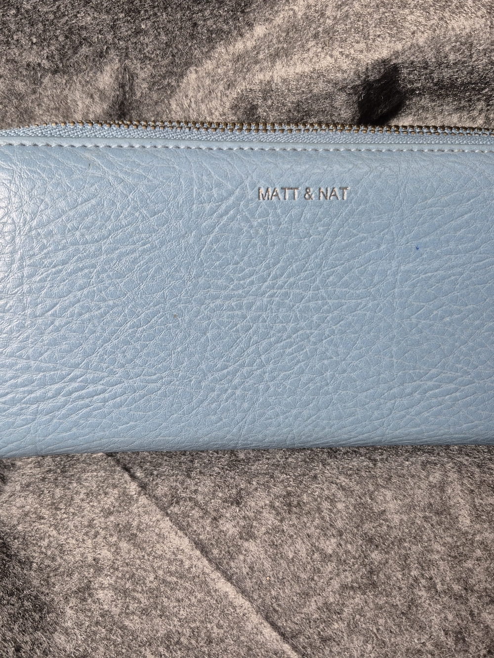MATT & NAT Sky Blue Zip Wallet